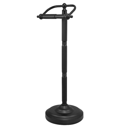 CC2100 Georgian Freestanding Toilet Paper Holder, Matte Black